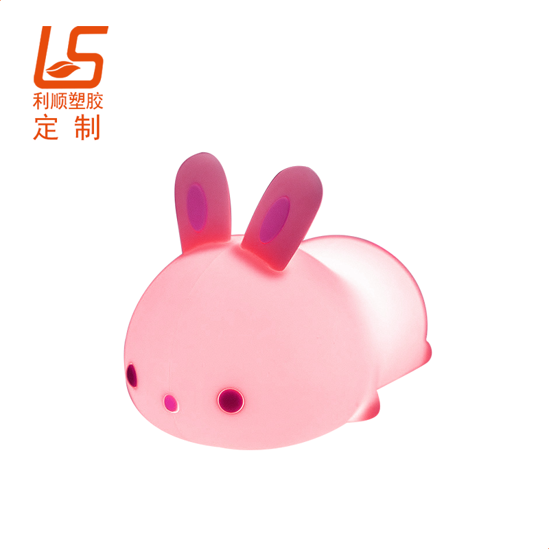 定制硅膠LED小夜燈 可充電LED發光硅膠公仔