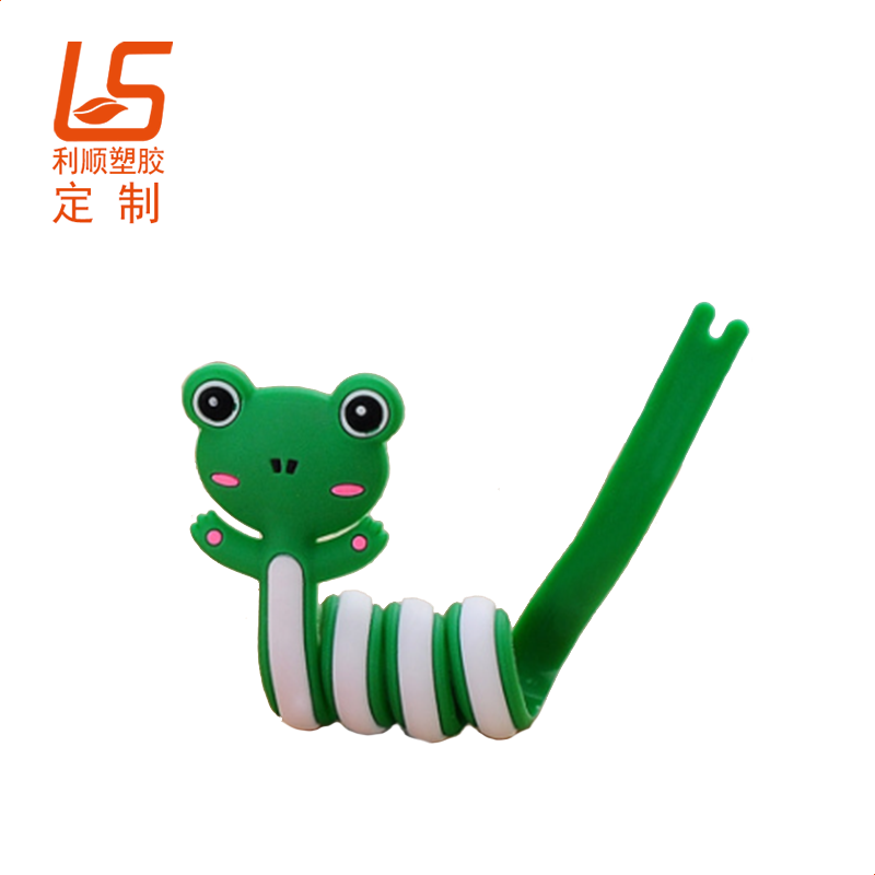 定制數據線卡通纏線器 耳機線軟膠綁線器